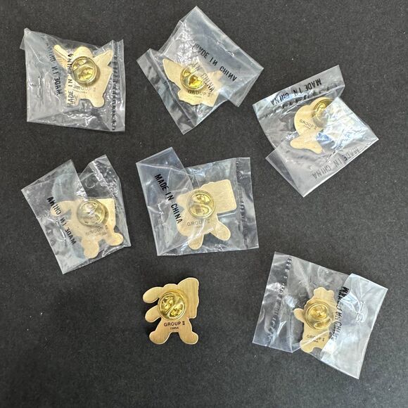 TY MCDONALD'S SPECIAL EDITION TEENIE BEANIE BABY CREW PIN SET 1998 ~ 7 PIN SET - Picture 2 of 9